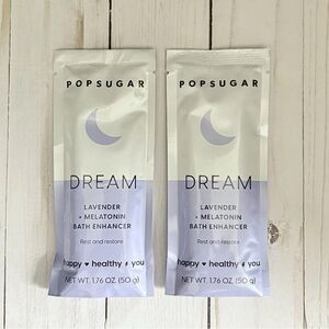 POPSUGAR Dream Bath Enhancer 2 Packets of Lavender & Melatonin 1.76 Oz each